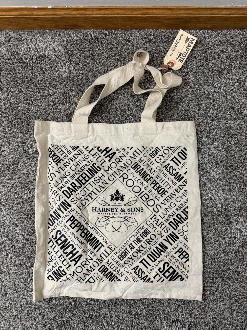 Harney & Sons Map Tote Bag